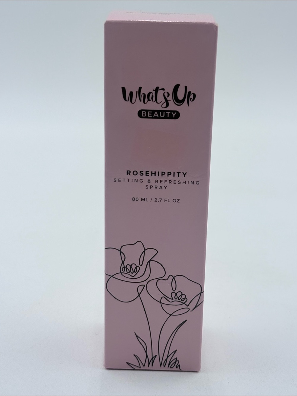 What's Up Beauty Rosehippity Setting Spray 2.7 fl oz Vegan Rose Niacinamide NIB